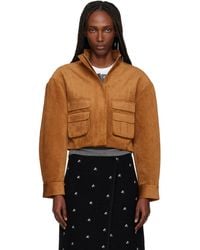 ShuShu/Tong - Tan 3D Pocket Wide-Sleeve Jacket - Lyst