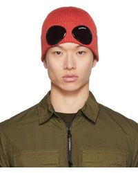C.P. Company Cotton goggle Beanie in 