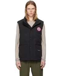 Canada Goose - Veste Freestyle Crew Noire Rembourrée En Duvet - Lyst