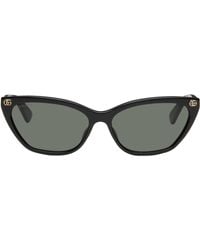 Gucci - ブラック Light Acetate Gg Cat Eye サングラス - Lyst