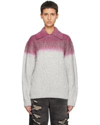 Adererror - Pull Rowy Gris - Lyst