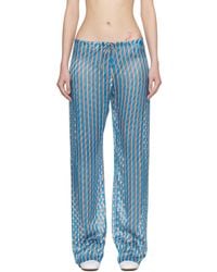 Dries Van Noten - Devoré Elasticated Trousers - Lyst