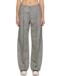 R13 - Gray Inverted Trousers - Lyst