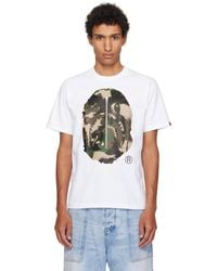 A Bathing Ape - Map Camo Ape Head Shark T-Shirt - Lyst