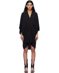 Rick Owens - ブラック Hollywood Half Moon ミニワンピース - Lyst
