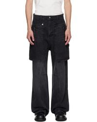 ANDERSSON BELL - Raptor Layered Wide-Leg Jeans - Lyst