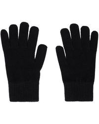 Yves Salomon - Black Embroidered Gloves - Lyst