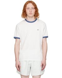 RECTO. - ホワイト ロゴ刺繍 Tシャツ - Lyst