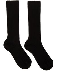 Homme Vêtements Sous-vêtements Chaussettes Chaussettes Coton Jil Sander pour homme en coloris Noir 