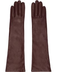 Handsome Stockholm - Burgundy Essentials Long Gloves - Lyst