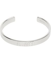 MM6 by Maison Margiela - Numeric Minimal Signature Cuff Bracelet - Lyst