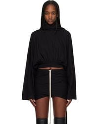 Rick Owens - Temple Cropped Hoodie - Lyst