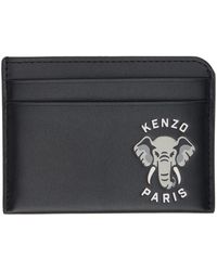 KENZO - Porte-cartes noir à image à logo - Lyst