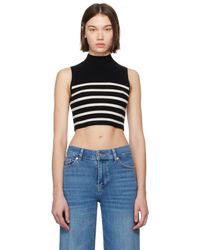 FRAME - Cropped Cashmere Mockneck Sweater - Lyst