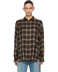 Ssstein - Check Oversized Ls Shirt - Lyst