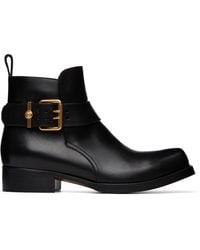 Versace - Orlando Leather Boots - Lyst