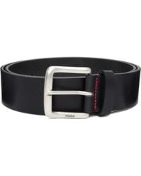 HUGO - Buffalo Leather Pin-Buckle Belt - Lyst