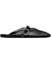 Alaïa - Fishnet Mule Ballerina Flats - Lyst