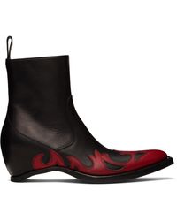 Maison Margiela - Heel-Less Western Flame Boots - Lyst