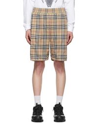 burberry shorts gold