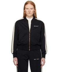 Palm Angels - Black Embroidered Track Jacket - Lyst