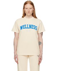 Sporty & Rich - Off-white 'wellness' Ivy T-shirt - Lyst