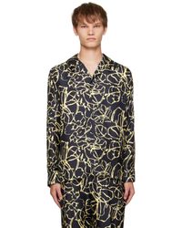 Officine Generale - ネイビー Eren シャツ - Lyst