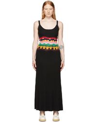 Gabriela Hearst Sheer Embroidered Silk Dress in Black Womens Clothing Dresses Casual and summer maxi dresses 