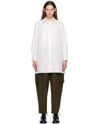 Y's Yohji Yamamoto - Open Tab Shirt - Lyst