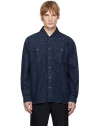 RRL - Jacquard Work Shirt - Lyst