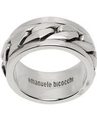 Emanuele Bicocchi - Ssense Exclusive Chain Ring - Lyst