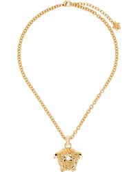 Versace - Collier À Logo La Medusa À Cristaux - Lyst