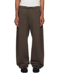 Sacai - Khaki Cotton Jersey Sweatpants - Lyst