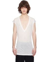 Rick Owens - Off- Temple Dylan T-Shirt - Lyst