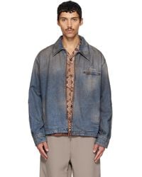 Amiri - Bones Denim Blouson Jacket - Lyst