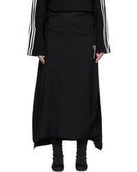 Y-3 - Sport Uniform Raw Cut 3 Stripes Midi Skirt - Lyst
