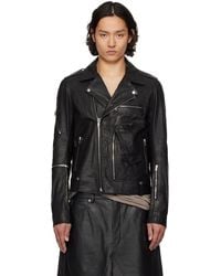 Rick Owens - ブラック Hollywood Bauhaus Stooges レザージャケット - Lyst
