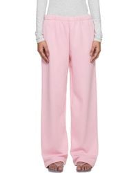 Skims - Cotton Fleece Classic Straight Leg Lounge Pants - Lyst