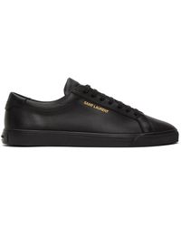 saint laurent andy perforated leather sneakers