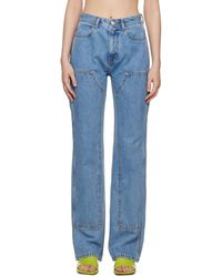 ANDERSSON BELL - Jean Menuisier Jade Bleu Exclusif À Ssense - Lyst