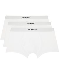 Off-White c/o Virgil Abloh - Three-pack White Helvetica Boxers - Lyst