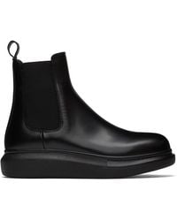 Alexander McQueen - Black Hybrid Chelsea Boots - Lyst