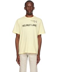 Helmut Lang - Yellow Photo T-shirt - Lyst