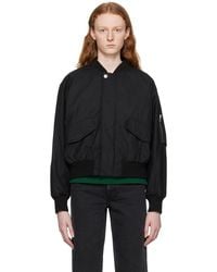 A.P.C. - . Black Haley Bomber Jacket - Lyst