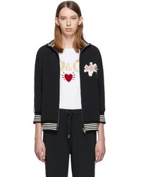 Dolce & Gabbana Black Lilium Sweater