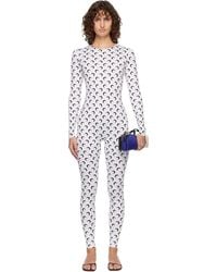 Marine Serre - Recycled Jersey Moon Jumpsuit - Lyst