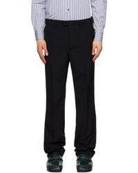 Dries Van Noten - Black Creased Trousers - Lyst