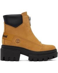 Timberland - Tan Everleigh Front-zip Boots - Lyst