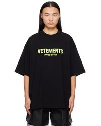 Vetements - Black 'limited Edition' T-shirt - Lyst