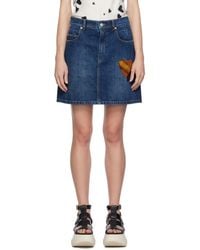 Marni - Blue Five-pocket Denim Miniskirt - Lyst